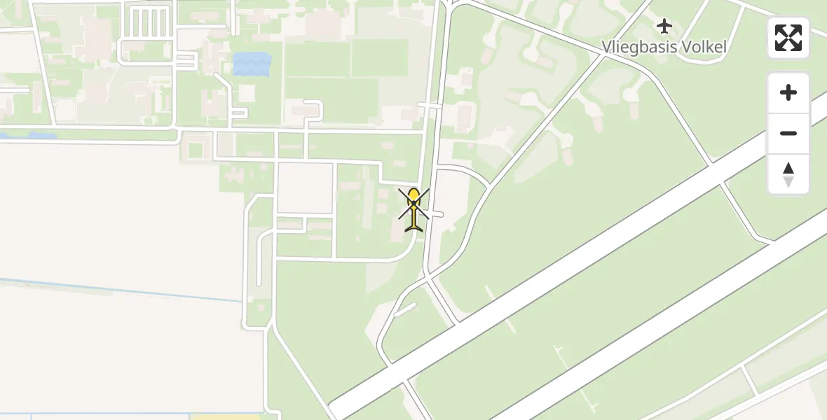 Routekaart van de vlucht: Lifeliner 3 naar Vliegbasis Volkel