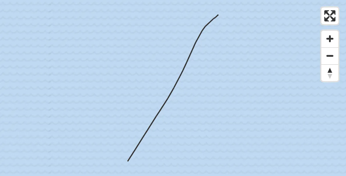 Routekaart van de vlucht: Kustwachthelikopter naar 