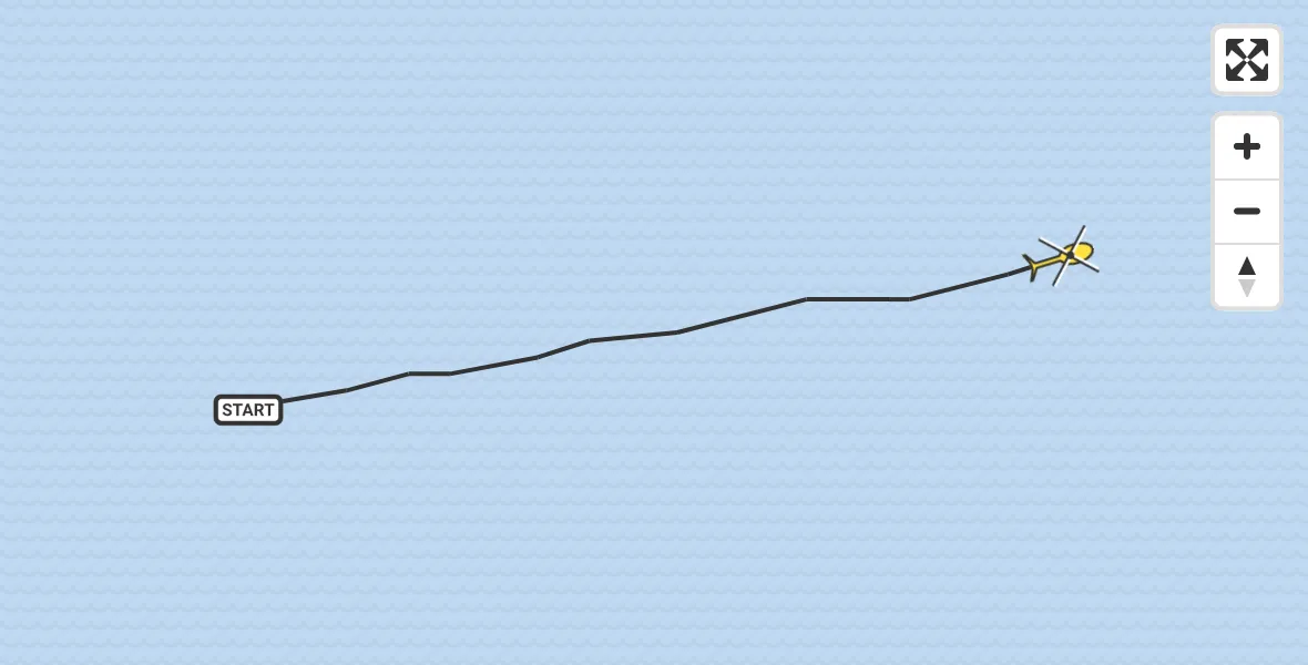 Routekaart van de vlucht: Kustwachthelikopter naar Vlissingen, Westerschelde & Saeftinghe