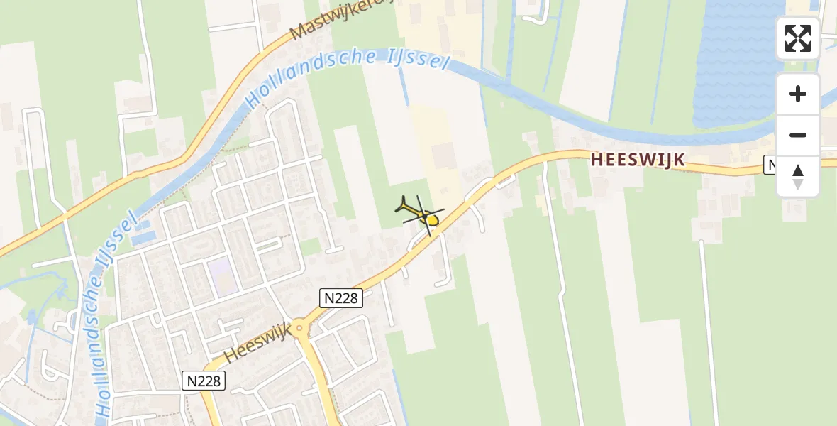 Routekaart van de vlucht: Lifeliner 1 naar Montfoort