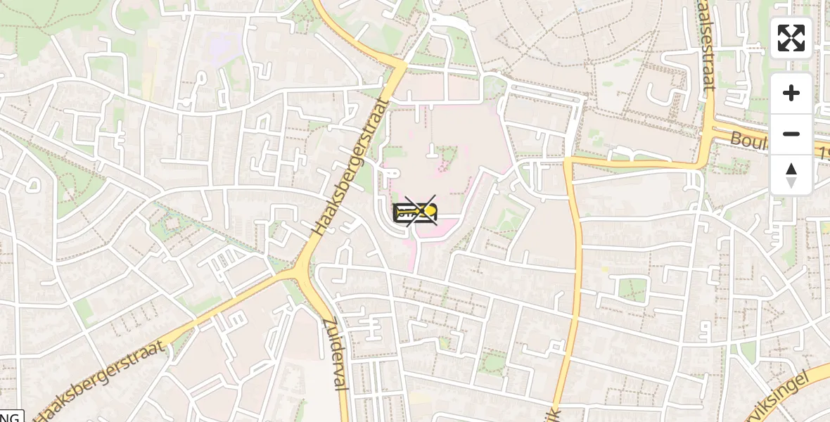 Routekaart van de vlucht: Lifeliner 3 naar Enschede, Wooldriksweg