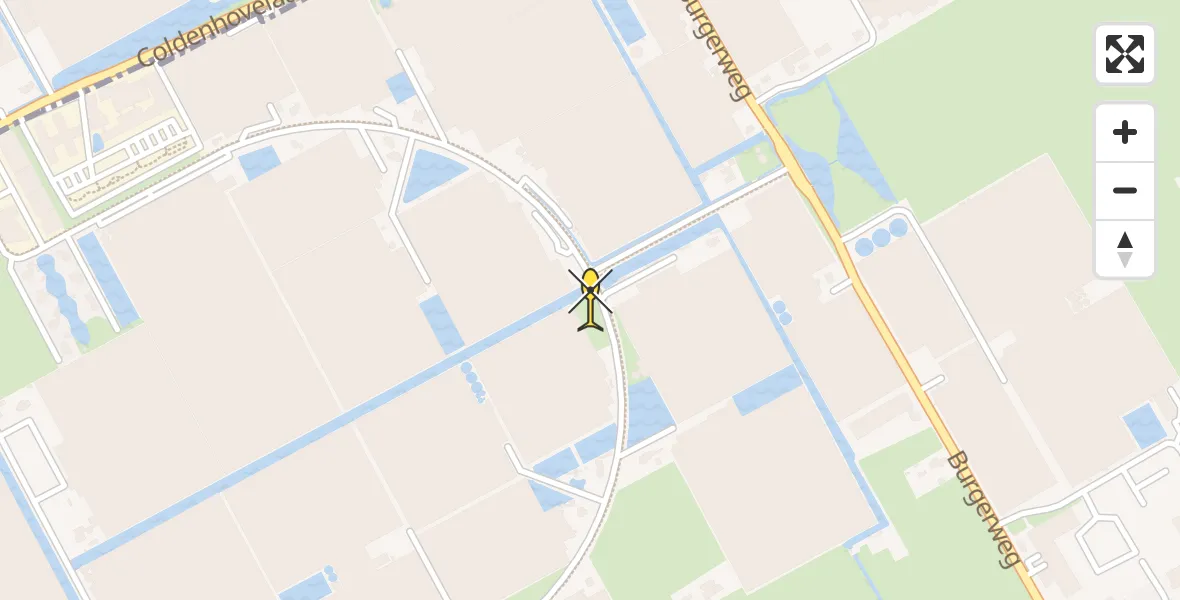 Routekaart van de vlucht: Lifeliner 2 naar Maasland