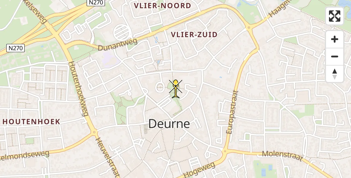 Routekaart van de vlucht: Lifeliner 3 naar Deurne