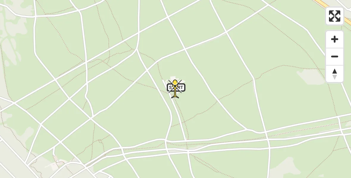 Routekaart van de vlucht: Politiehelikopter naar Ermelo, Postweg