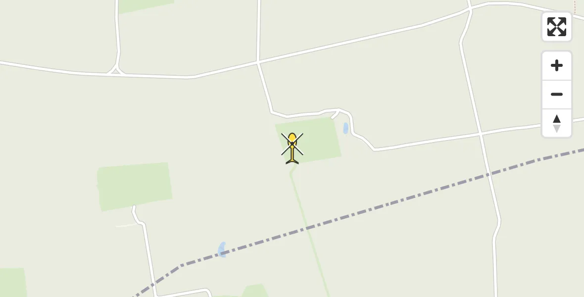 Routekaart van de vlucht: Politieheli naar Vaassen