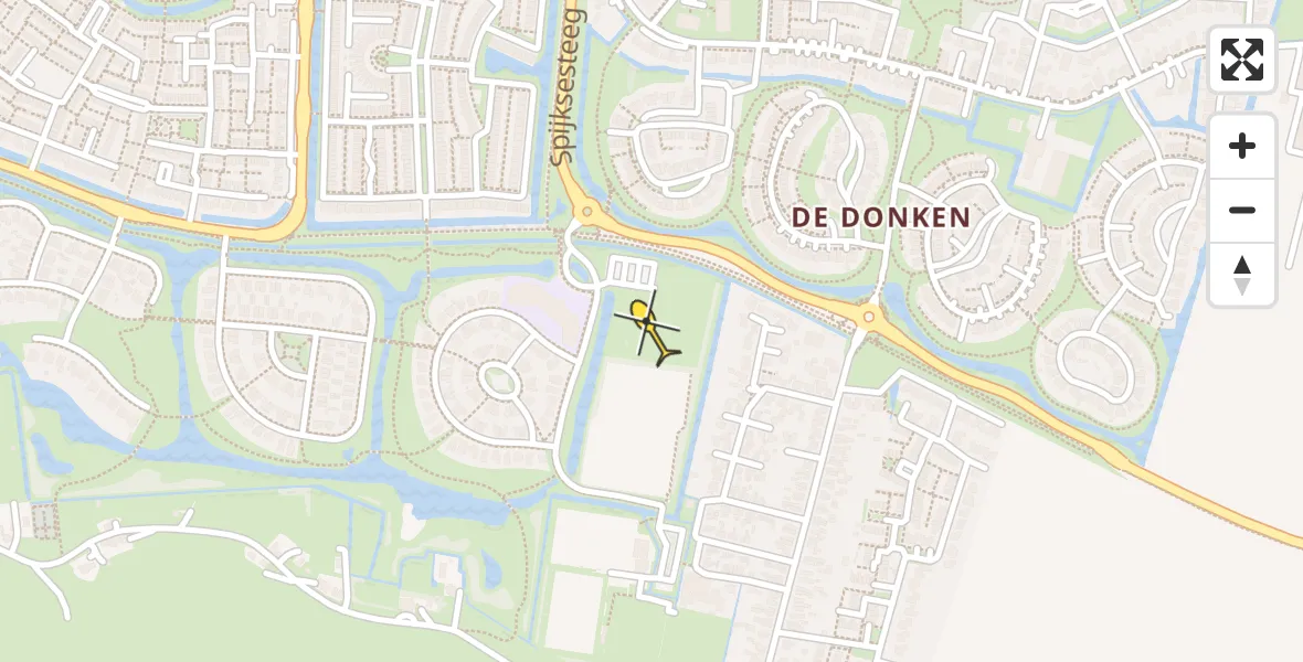 Routekaart van de vlucht: Lifeliner 2 naar Gorinchem