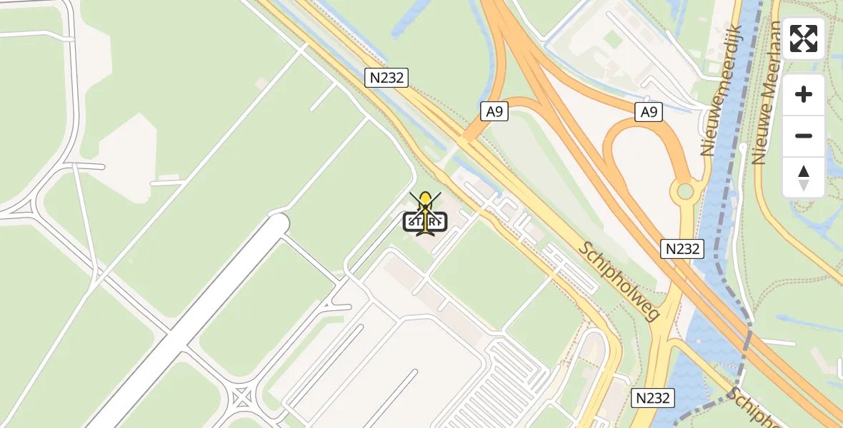 Routekaart van de vlucht: Politieheli naar Schiphol, Walaardt Sacréstraat