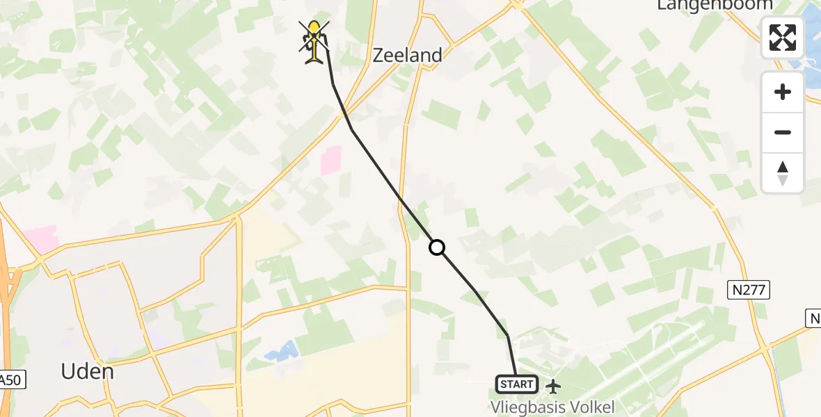 Routekaart van de vlucht: Lifeliner 3 naar Zeeland, Straatsven