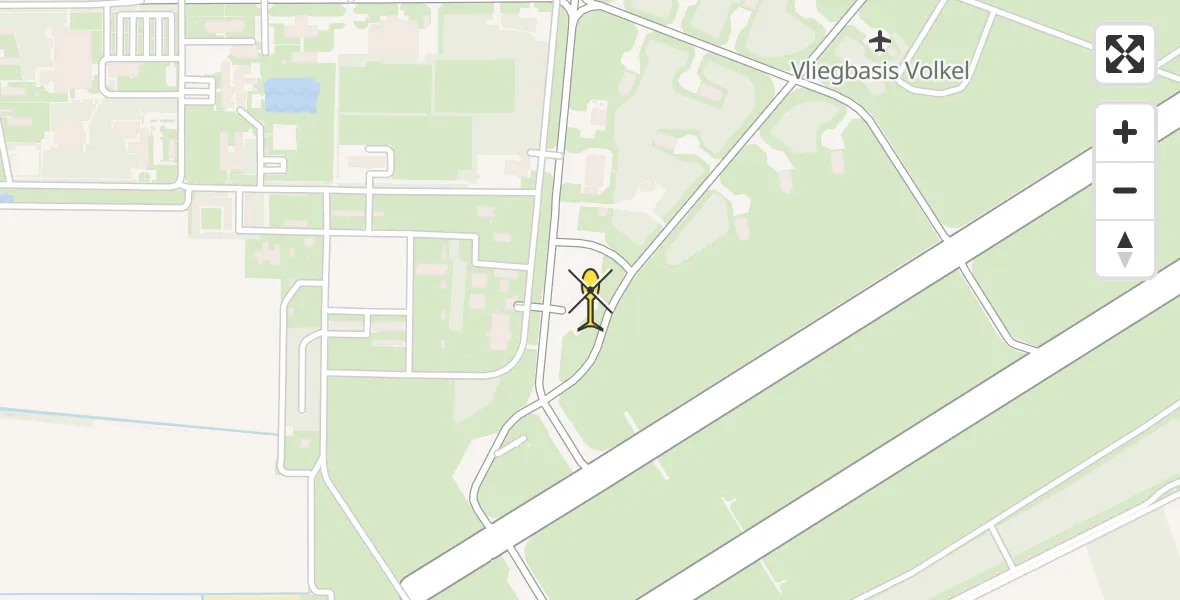 Routekaart van de vlucht: Lifeliner 3 naar Vliegbasis Volkel