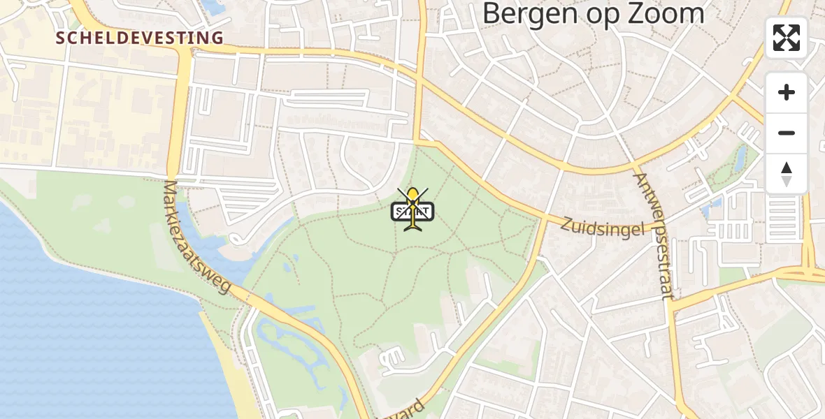 Routekaart van de vlucht: Lifeliner 1 naar Bergen op Zoom, Saillant