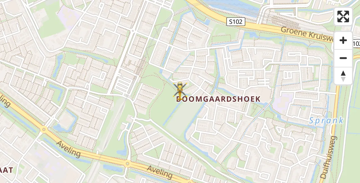 Vluchtroute Traumahelikopter Hoogvliet - Hoogvliet, 01 januari 2026, 09:23