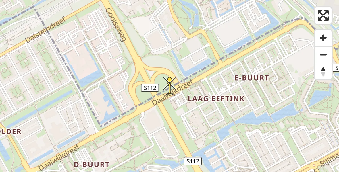 Routekaart van de vlucht: Lifeliner 2 naar Diemen