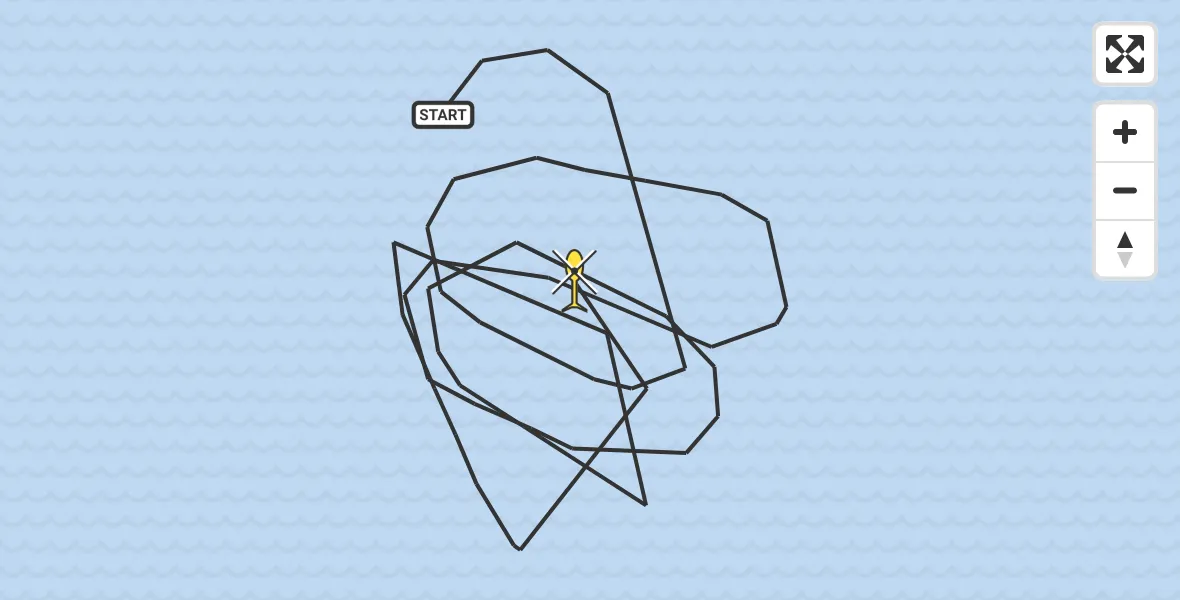 Vluchtroute Kustwachthelikopter van  naar 