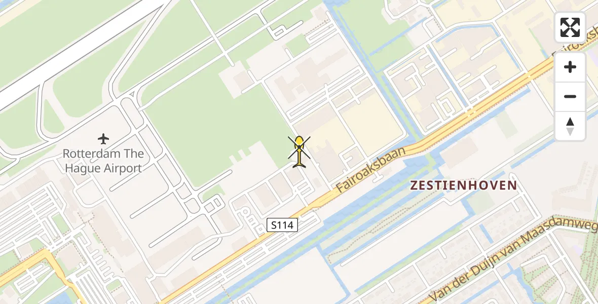 Routekaart van de vlucht: Lifeliner 2 naar Rotterdam The Hague Airport