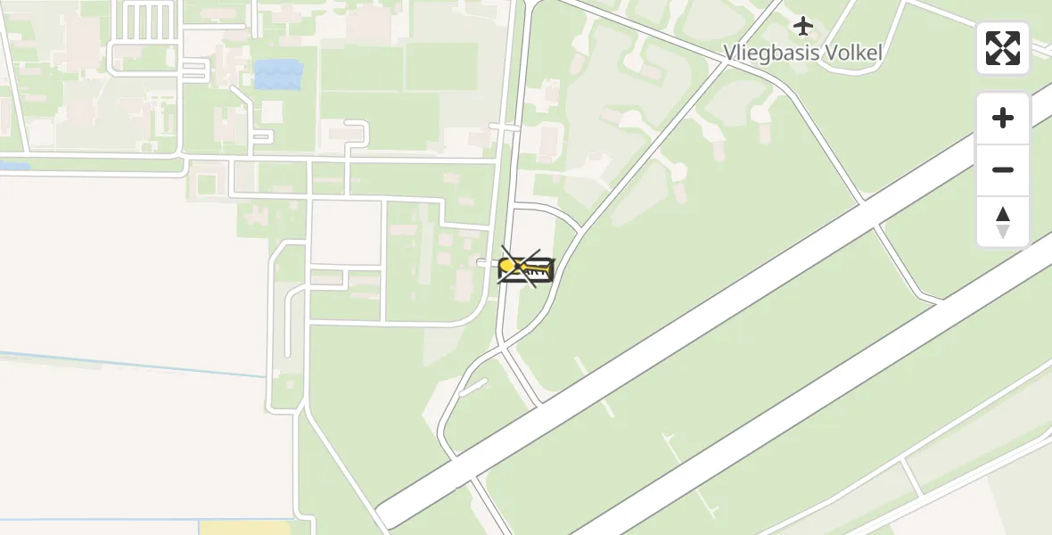 Routekaart van de vlucht: Lifeliner 3 naar Vliegbasis Volkel, Zeelandsedijk