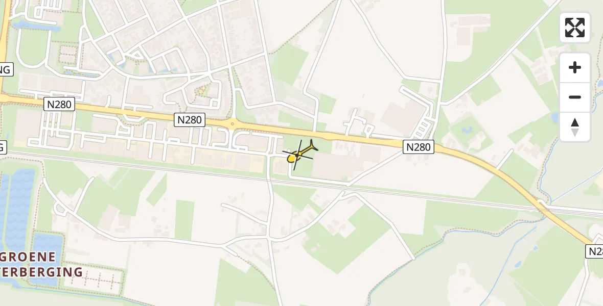 Routekaart van de vlucht: Lifeliner 3 naar Weert