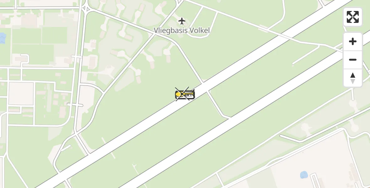 Routekaart van de vlucht: Lifeliner 3 naar Vliegbasis Volkel, Zeelandsedijk