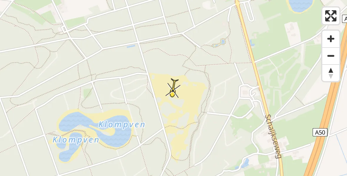 Routekaart van de vlucht: Lifeliner 3 naar Herpen