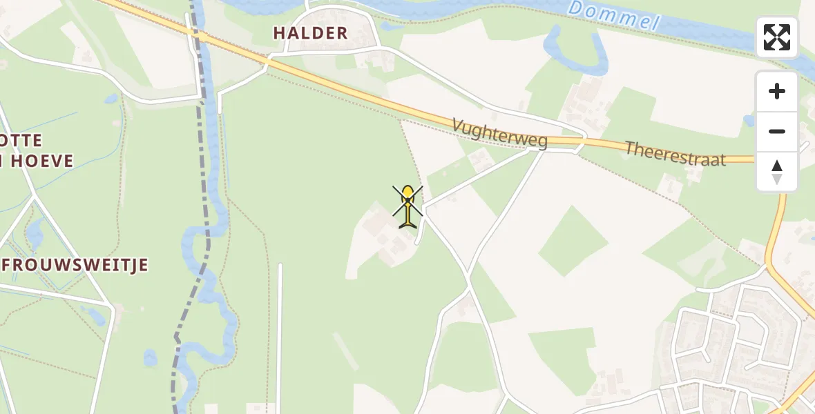 Routekaart van de vlucht: Lifeliner 3 naar Sint-Michielsgestel