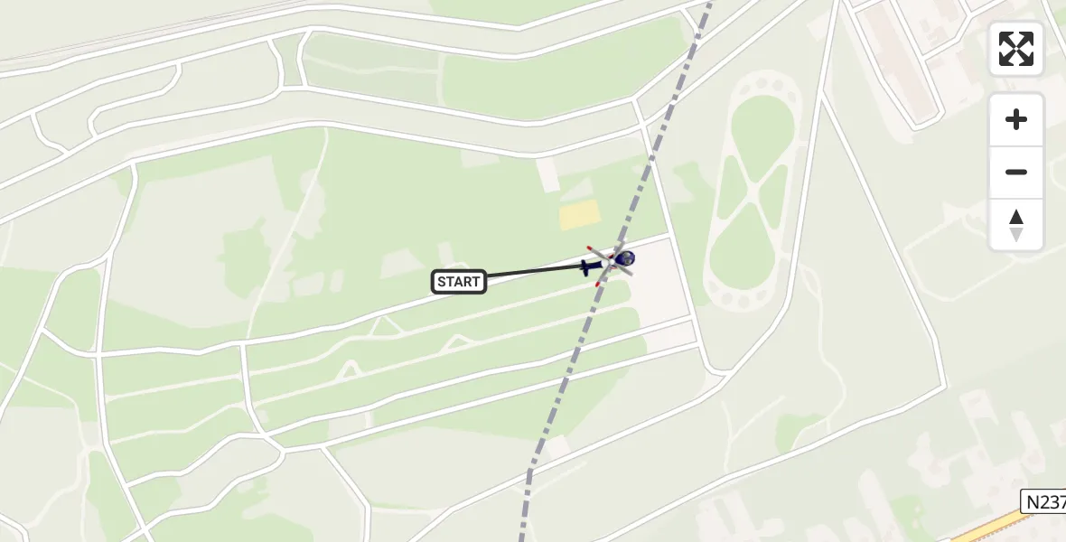 Routekaart van de vlucht: Politiehelikopter naar Amersfoort, Utrechtseweg