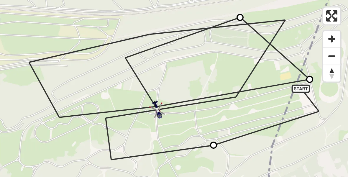 Routekaart van de vlucht: Politiehelikopter naar Soest, Soest