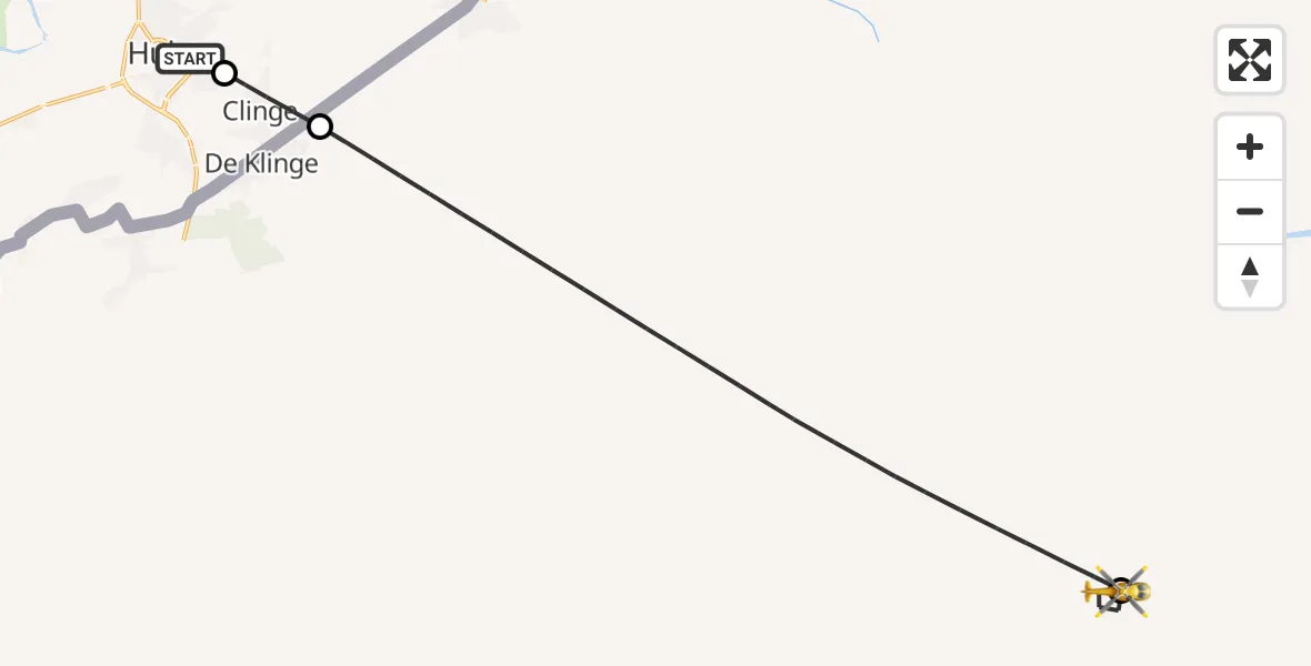 Routekaart van de vlucht: Lifeliner 2 naar Antwerp University Hospital Heliport, Antwerp University Hospital Heliport