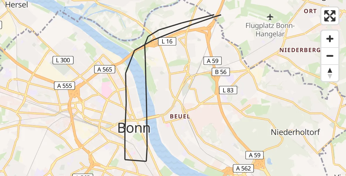 Vluchtroute Traumahelikopter  - , 27 januari 2026, 12:44