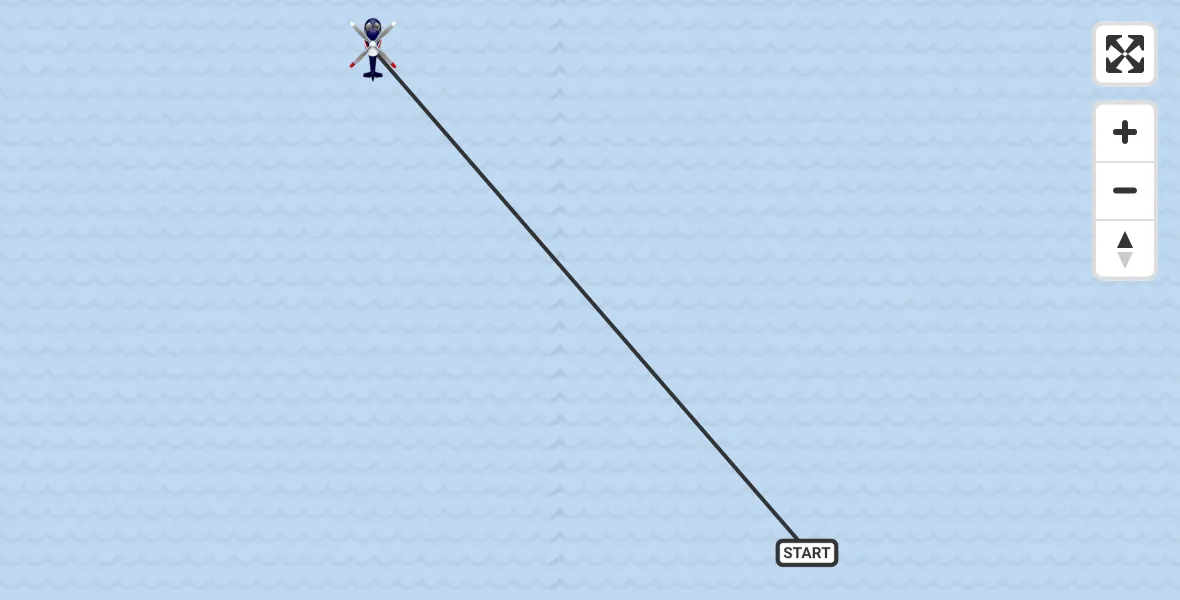 Vluchtroute Politiehelikopter van Noordzee naar Noordzee