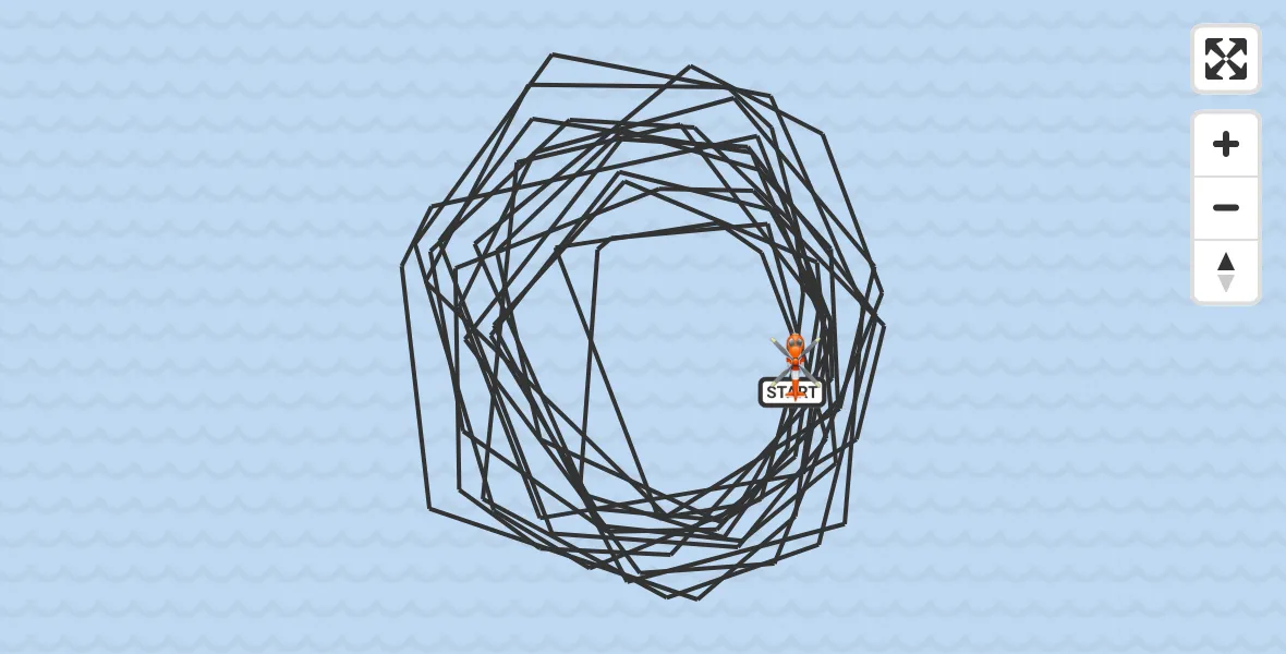 Routekaart van de vlucht: Kustwachthelikopter naar Noordzee, Noordzee