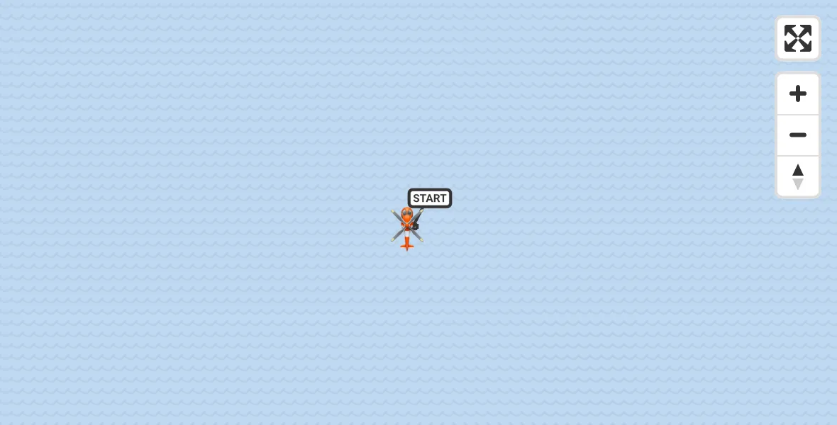 Routekaart van de vlucht: Kustwachthelikopter naar Noordzee, Noordzee