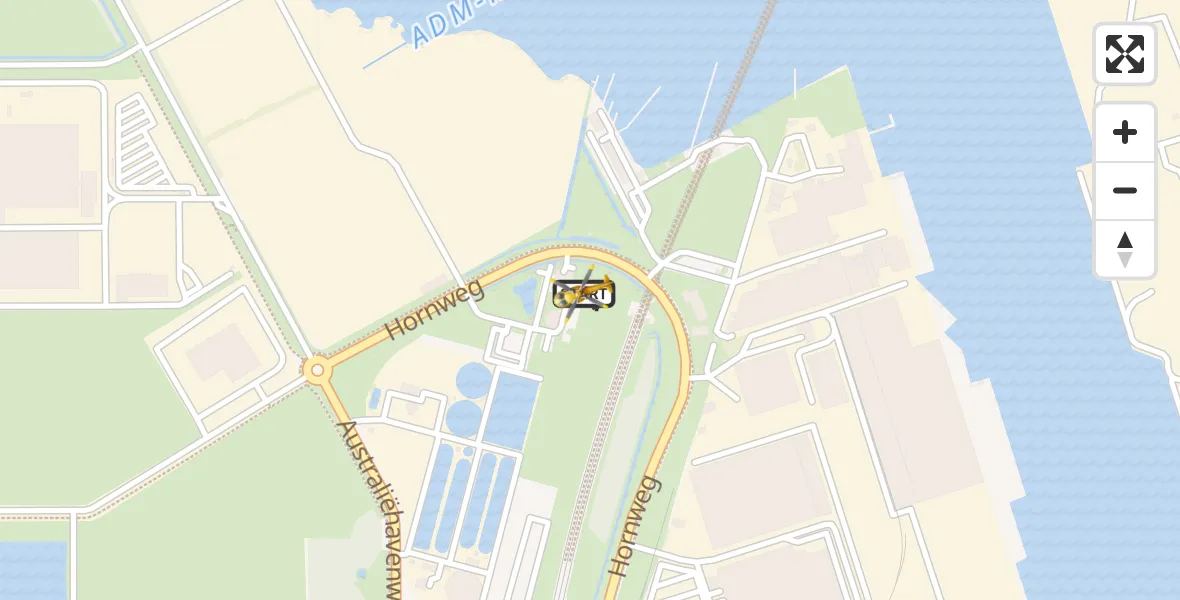 Vluchtroute Traumahelikopter Amsterdam Heliport - Amsterdam Heliport, 02 februari 2026, 20:34