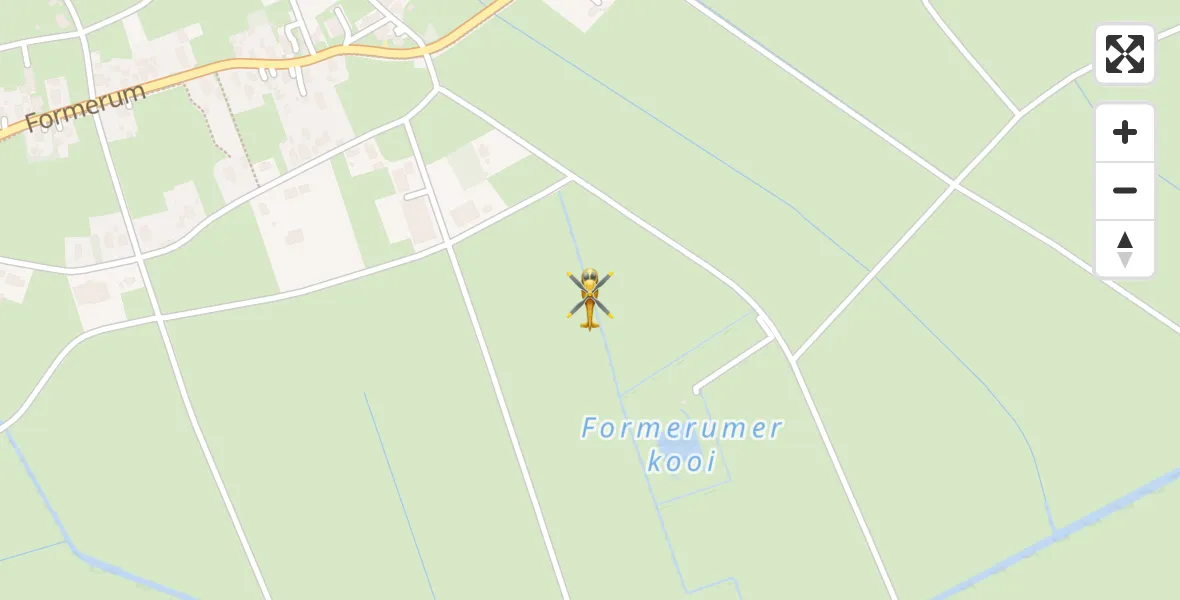 Routekaart van de vlucht: Ambulancehelikopter naar Formerum, Westerboutenweg