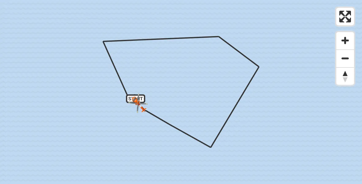 Routekaart van de vlucht: Kustwachthelikopter naar Waddenzee, Waddenzee