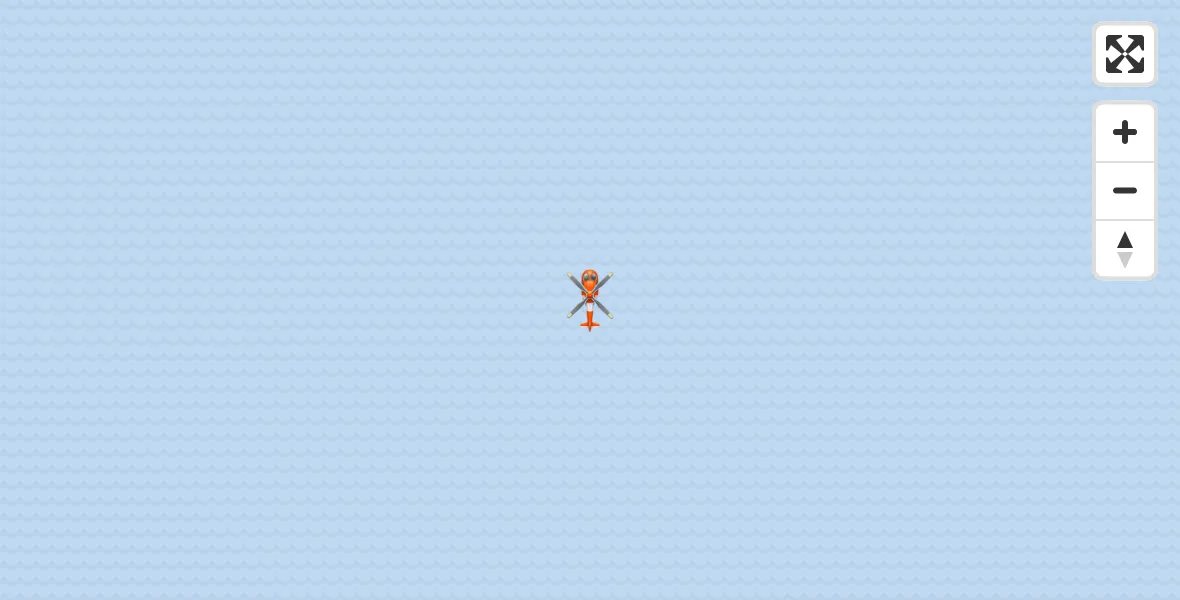 Vluchtroute Kustwachthelikopter van Noordzee naar Noordzee