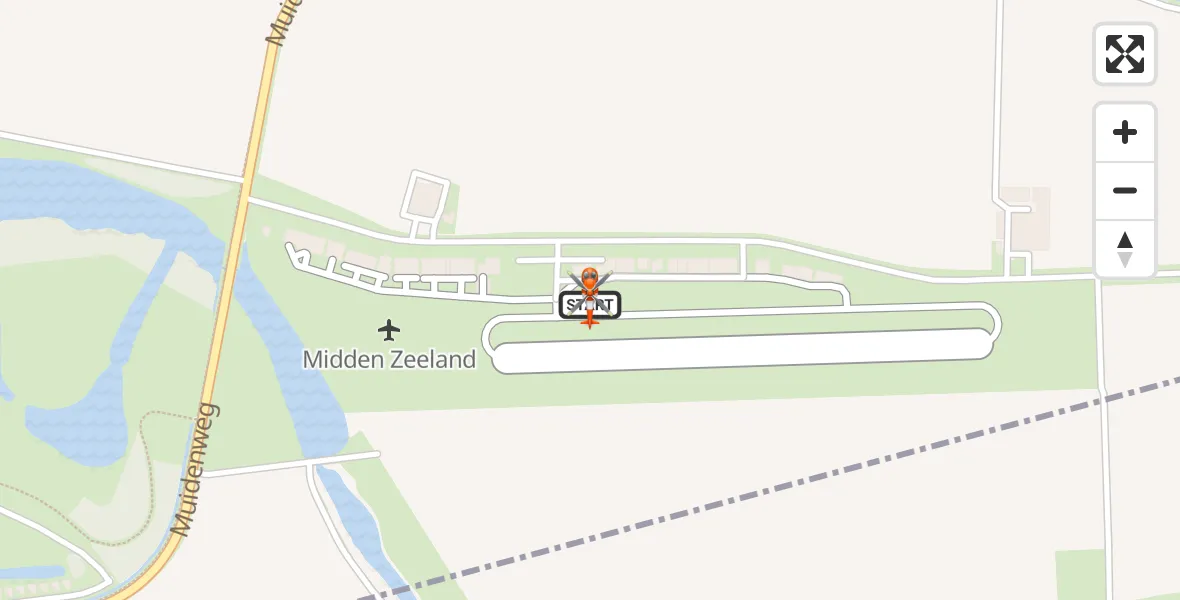 Vluchtroute Kustwachthelikopter Vliegveld Midden-Zeeland - Vliegveld Midden-Zeeland, 03 maart 2026, 15:18