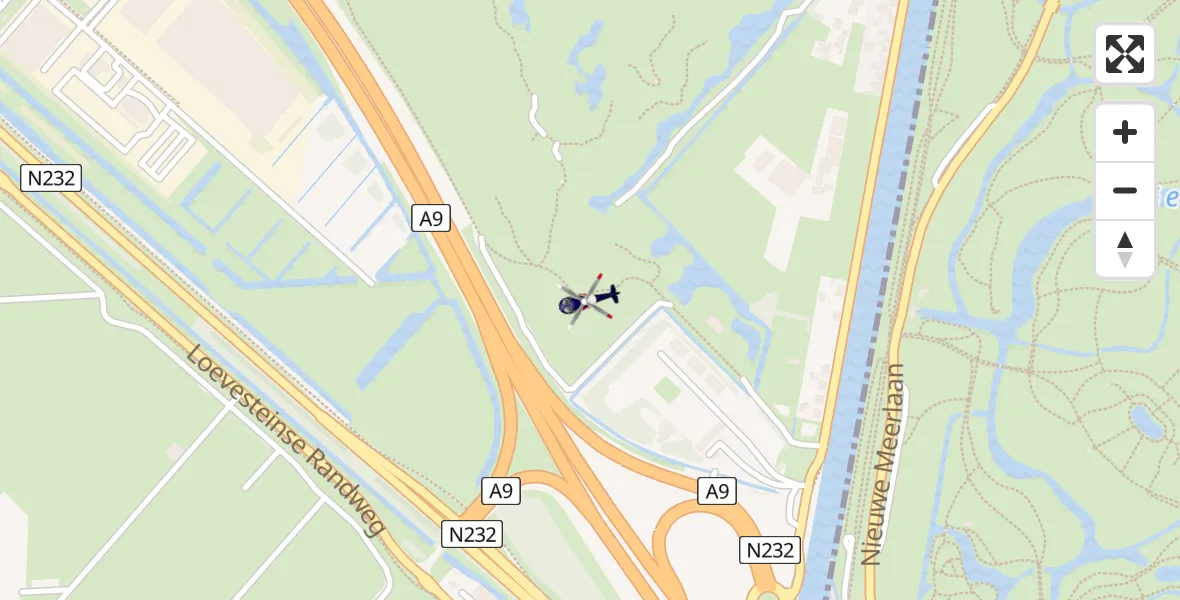 Vluchtroute Politiehelikopter Amsterdam Vliegveld Schiphol - Amsterdam Vliegveld Schiphol, 09 maart 2026, 16:44