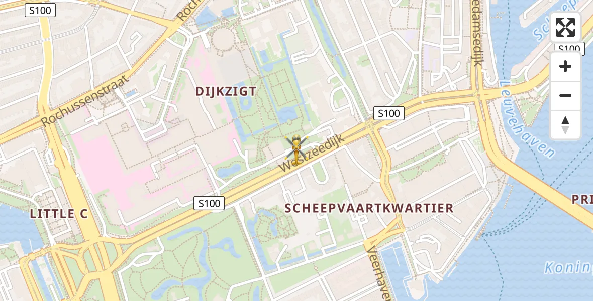 Vluchtroute Traumahelikopter van Leids Universitair Medisch Centrum (LUMC) naar Leids Universitair Medisch Centrum (LUMC)