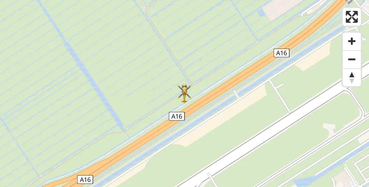 Routekaart van de vlucht: Lifeliner 2 naar Rotterdam The Hague Airport