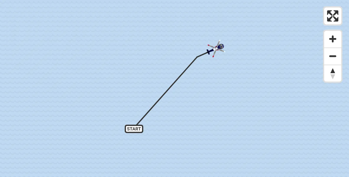 Vluchtroute Politiehelikopter van L10-A Heliport naar L10-A Heliport