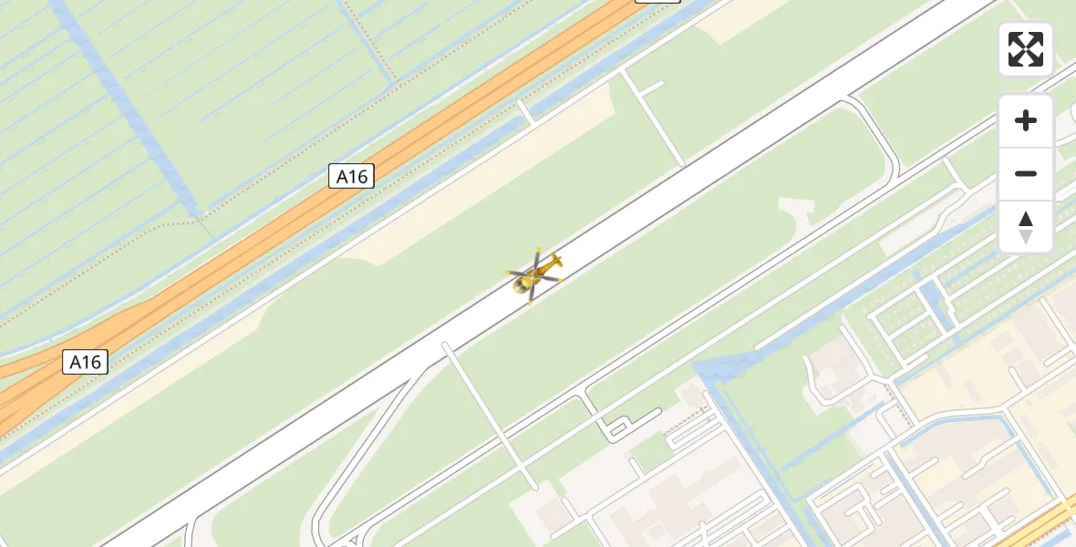 Routekaart van de vlucht: Lifeliner 2 naar Rotterdam The Hague Airport