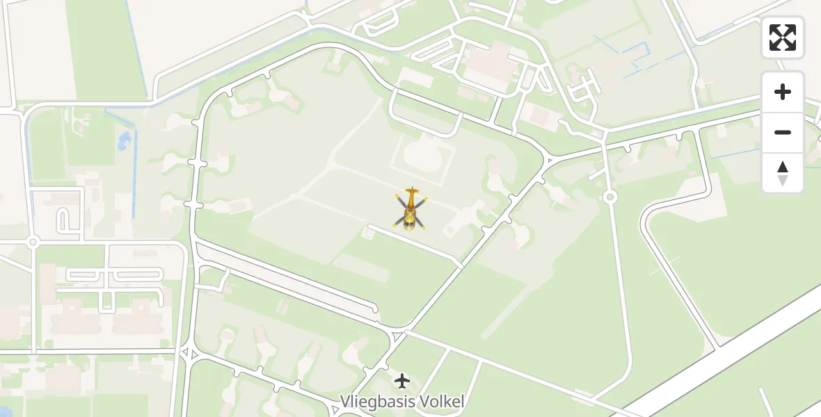 Vluchtroute Traumahelikopter Vliegbasis Volkel - Vliegbasis Volkel, 28 maart 2026, 07:08