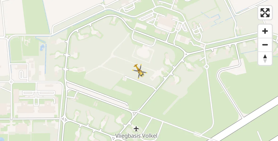 Vluchtroute Traumahelikopter Vliegbasis Volkel - Vliegbasis Volkel, 28 maart 2026, 07:08