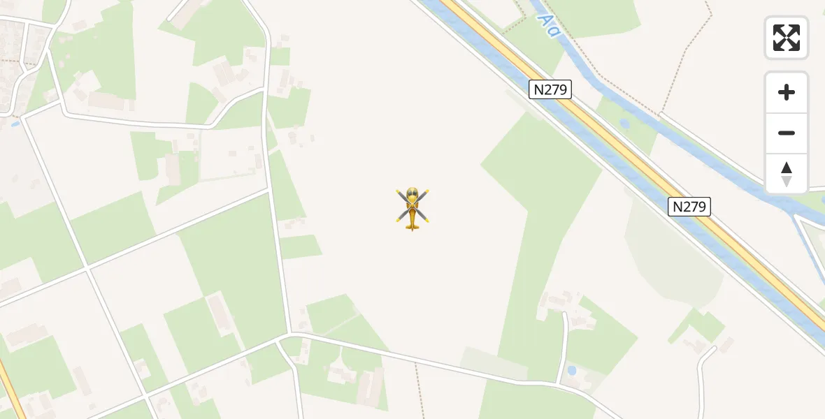 Vluchtroute Traumahelikopter van Veghel naar Veghel