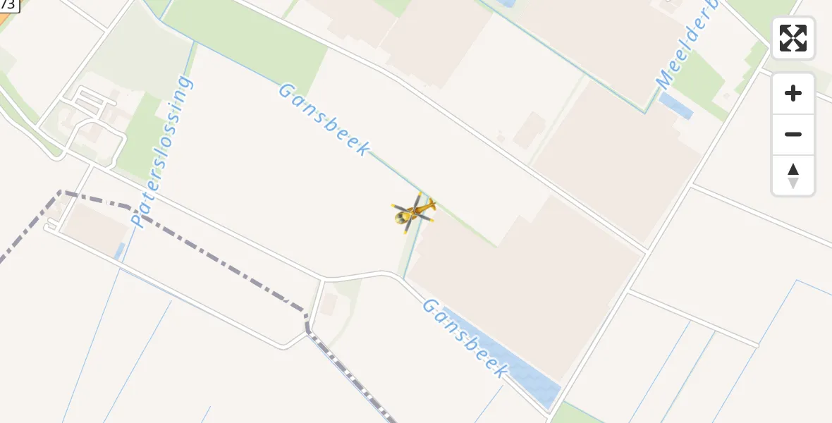 Vluchtroute Traumahelikopter van Belfeld naar Belfeld