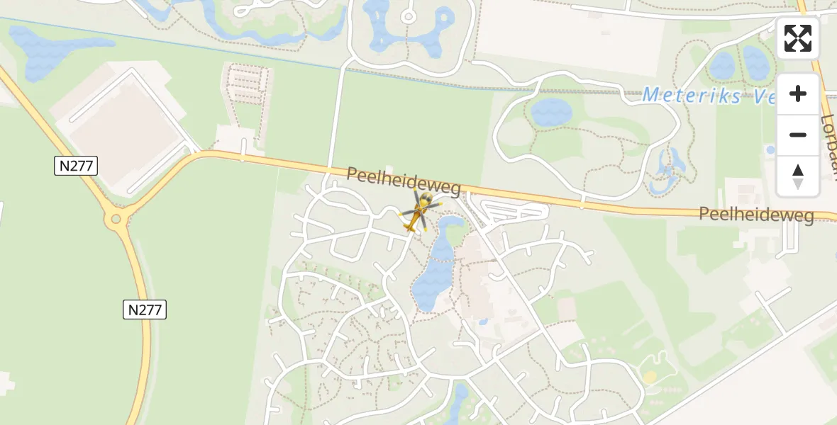 Vluchtroute Traumahelikopter van America naar America