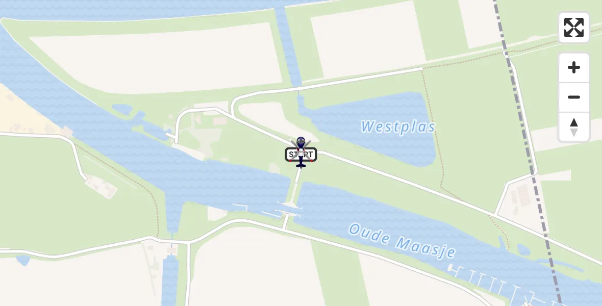 Vluchtroute Politiehelikopter van Raamsdonk naar Raamsdonk