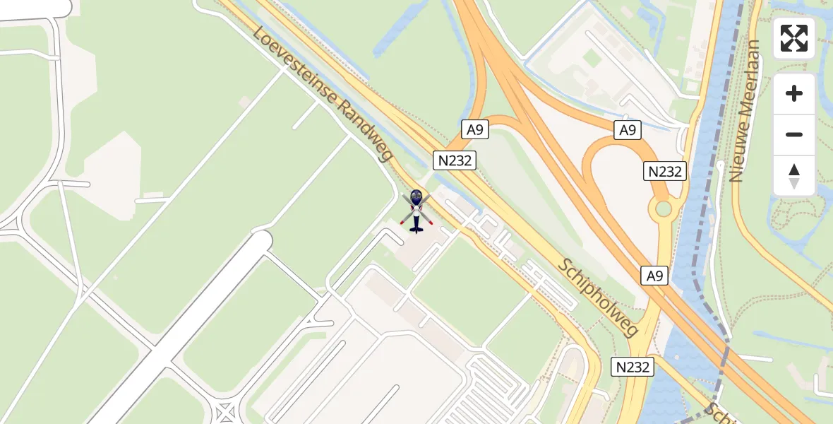 Vluchtroute Politiehelikopter Amsterdam Vliegveld Schiphol - Amsterdam Vliegveld Schiphol, 31 maart 2026, 09:39