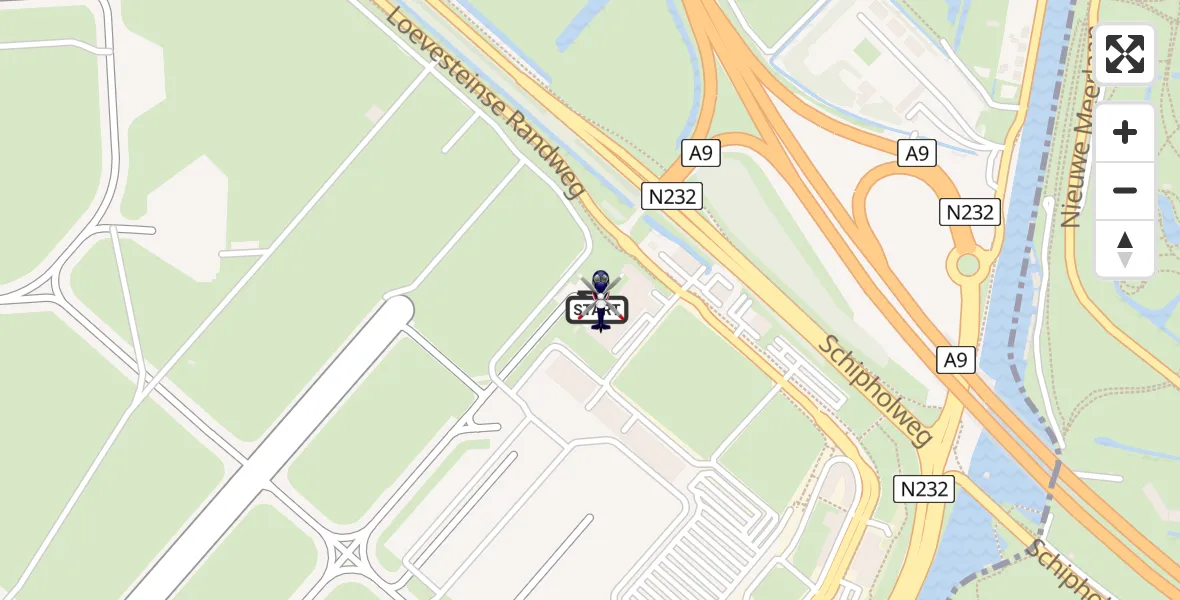 Vluchtroute Politiehelikopter Amsterdam Vliegveld Schiphol - Amsterdam Vliegveld Schiphol, 31 maart 2026, 11:34