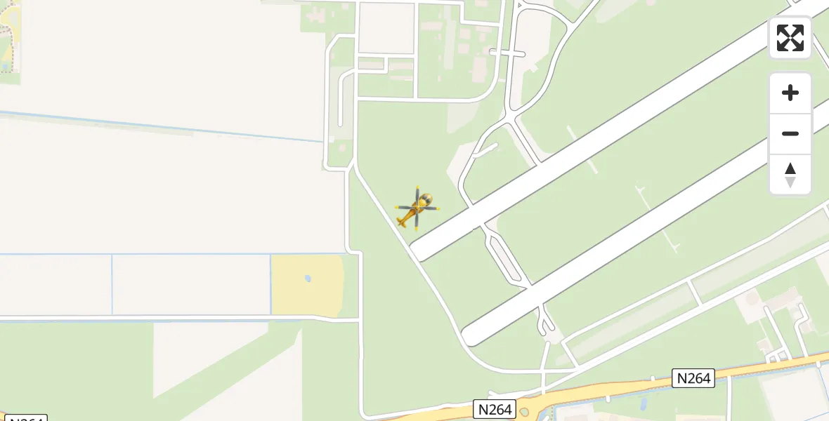 Vluchtroute Traumahelikopter Vliegbasis Volkel - Vliegbasis Volkel, 01 april 2026, 17:24
