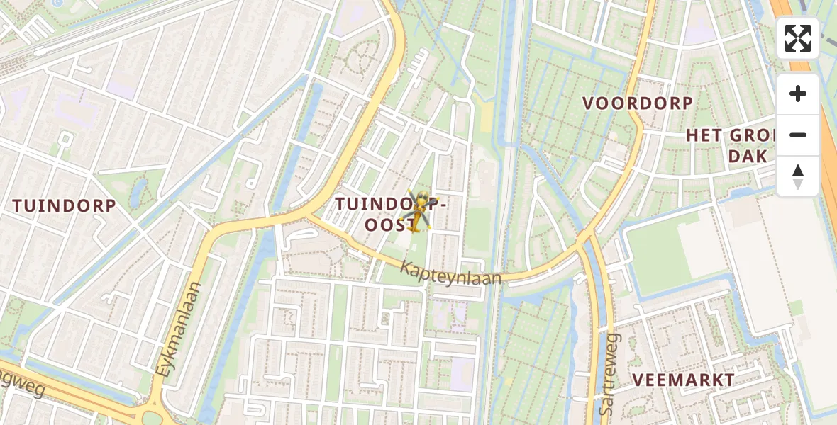 Vluchtroute Traumahelikopter van Utrecht naar Utrecht